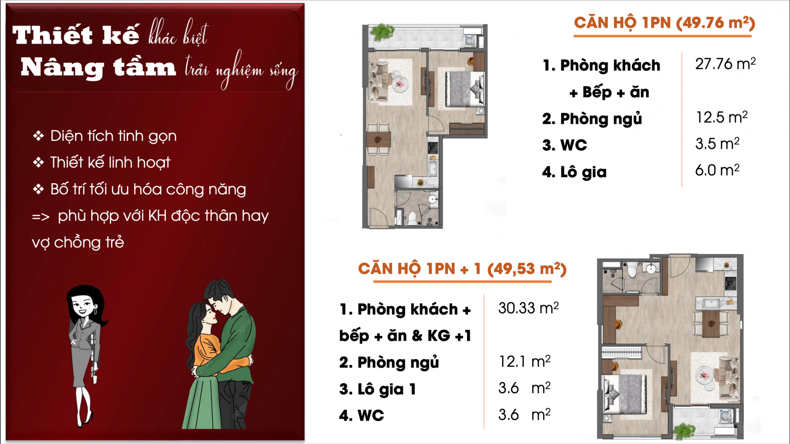 lay out can ho 1pn 1pn+