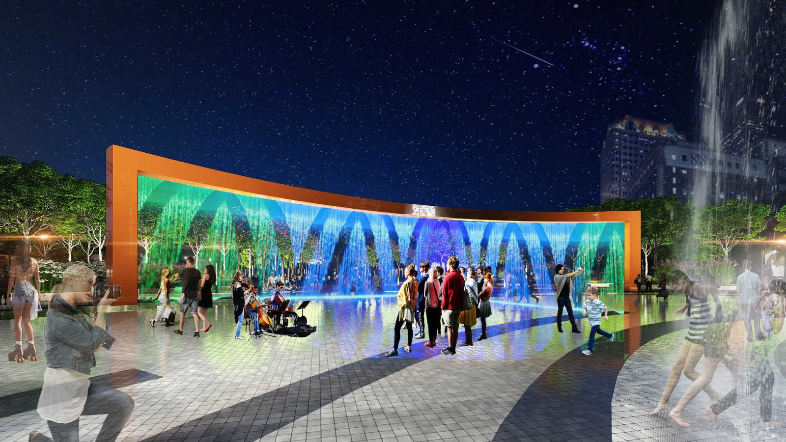 công viên ánh sáng trung tâm dự án fpt plaza 2