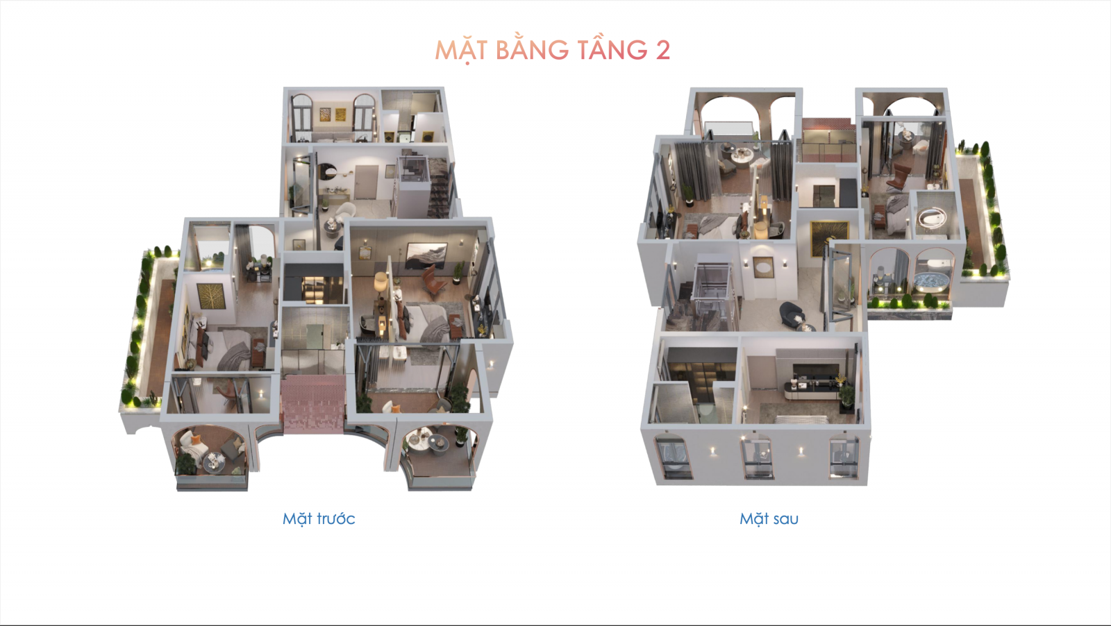 phoi canh tong the mat bang tang 2 biet thu seashine