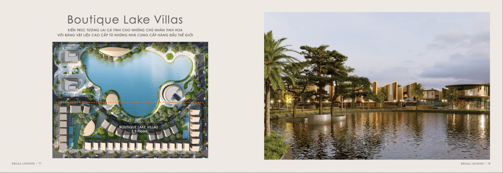 phoi canh boutique lake villas regal legend