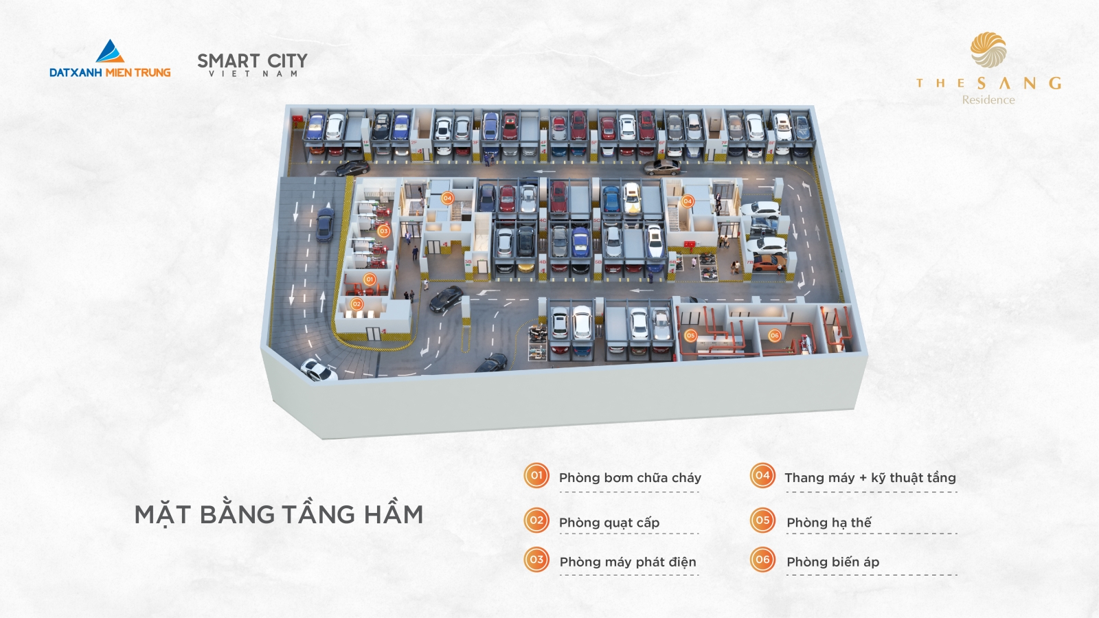 mat bang tang ham the sang residence